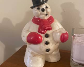 Vtg. Lighted snowman 