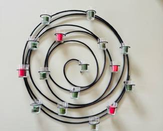 Spiral Candle Rod Iron Holder
