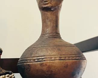 Akan Anthropomorphic 
Drinking Vessel most likely from Africa Ivory Cost. 