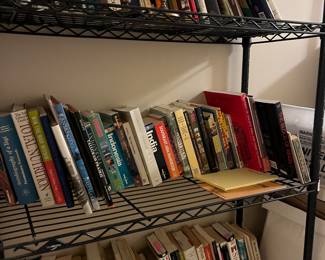 Tons of books on travel, history, textiles, art etc !