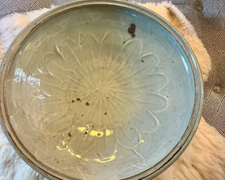 Large ceramic charger. 