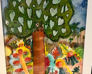 Carol Zastoupil “Kansas City” Watercolor and pencil. 