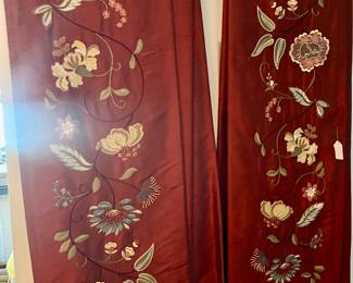 Fine silk drapes 