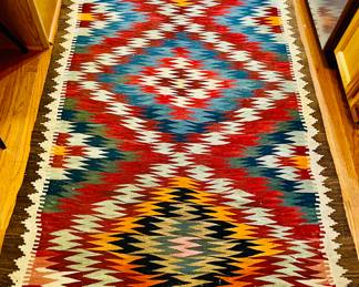 Colorful Kilim runner. 