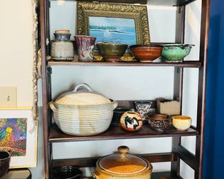 A collection of artist made ceramics.