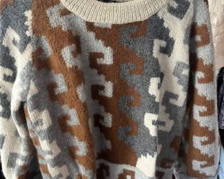 Vintage wool sweaters.
