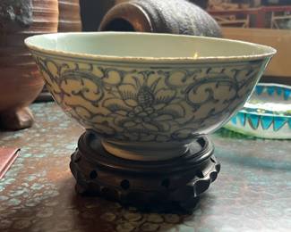 Antique Chinese blue and white bowl. 