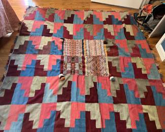 A marvelous Cathie Joslyn handmade textile wall hanging.