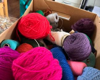 Tons of yarn And natural fiber.