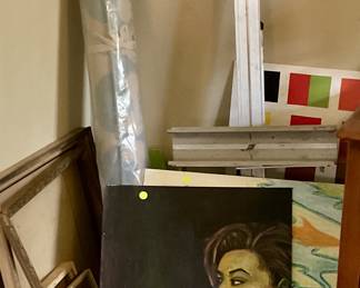 Art pieces, artist supplies