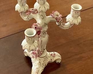 four-branch porcelain candelabra