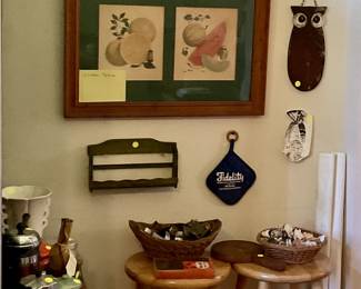 Stools, art, cookie cutters