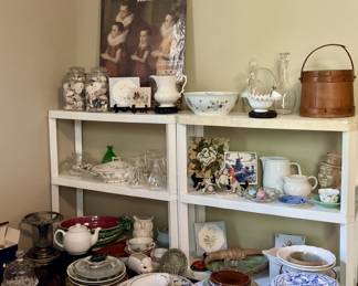 Shells , china, small figures