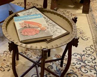Brass tray table