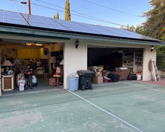Even though the space of the garage can fit four cars, it really only has doors for three.