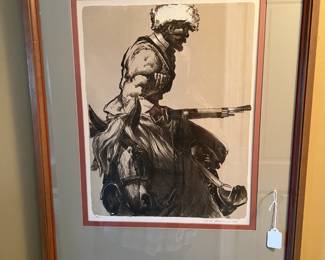 Zoom in and you can see this was a picture of a Cosack, signed by Jack Martin Smith.