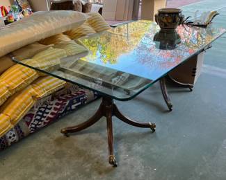This glass table still has a lot of life left in it.