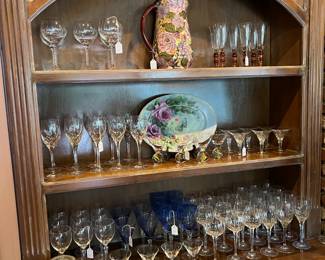 In another section of the sale, more stemware and glasses for entertaining.