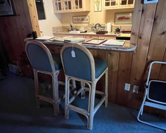 This pair of matching barstools could work for you.