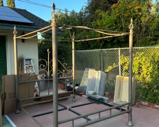 There is a full-size canopy bedframe available.