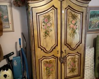This armoire is part of the sale.  Come see what is inside.