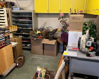 Here is another look at the workshop area and the table saw.