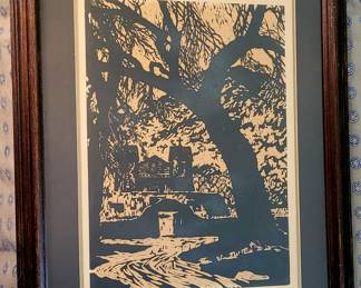 Will Collins woodblock print