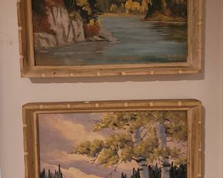 2 original oil paintings