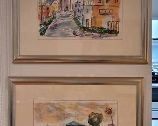 Pair of original paintings by C. Jacobs