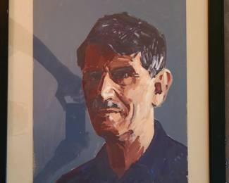 Original oil- self portrait by well listed artist Conrad Buff 1886-1975
