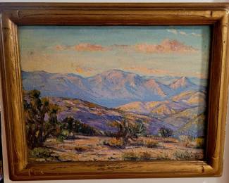 Nice original California landscape oil painting, circa 1920's