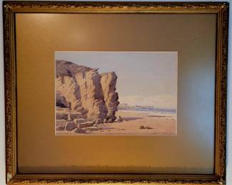 Original watercolor by listed artist John McDougal, 1851-1945 listed artist