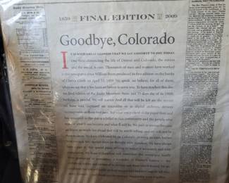 Last edition of colorado newspaper