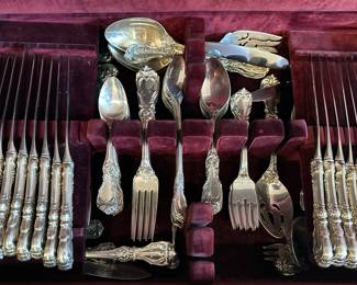 Burguary Sterling Silver Service for 18