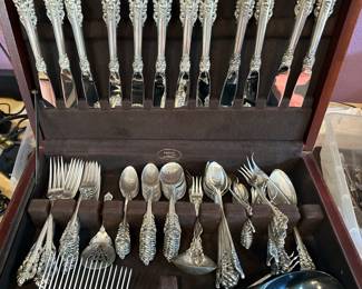 Service for 12 Grand Barque Sterling Silver
