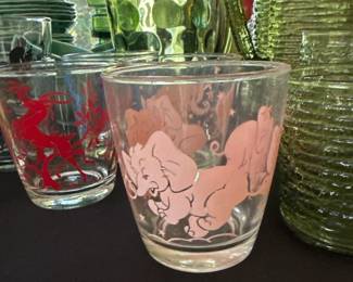 hazel atlas pink elephant dancing elephant