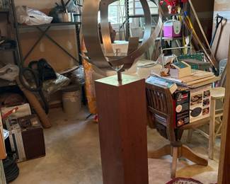 mid entury laurel floor lamp arc missing the globe parts saturn