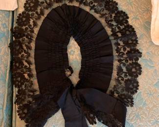 1800s victorian mourning collar