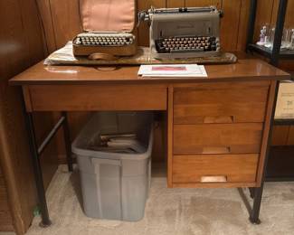 vintage retro teacher desk