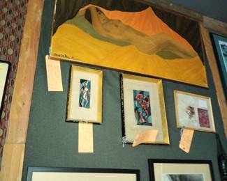 Dean La bell St louis Artist, pic  from above the bar at the way out club