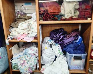 Sheets and blankets and Display