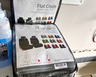 4 New - Flat Cloth car bucket seat covers 