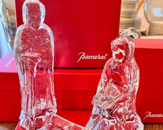 Baccarat Crystal nativity set with boxes