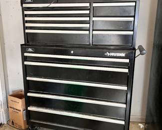 2 pc - Large Husky metal tool chest