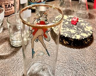 Naughty dancer glass - back