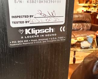 Klipsch speakers