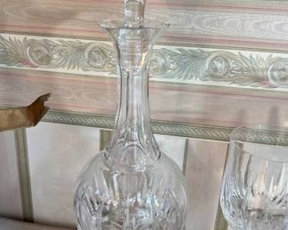 1 of 2 Atlantis crystal decanters