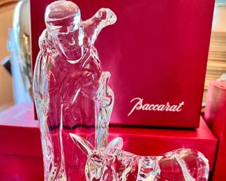 Baccarat Crystal nativity set with boxes