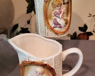 1978 Sears Roebuck Pioneer Woman Sugar & Creamer