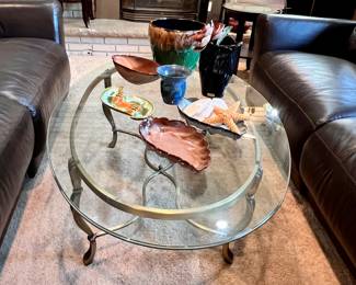 Brass and Glass coffee table 